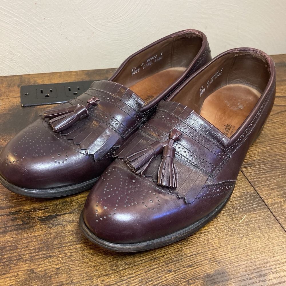 Allen Edmonds‎ Bridgeton Tassel Loafer Oxblood Leather USA Men 11 D
